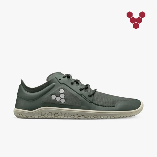 Vivobarefoot Primus Lite III All Weather Womens Trainers Dark Green UK GXSU